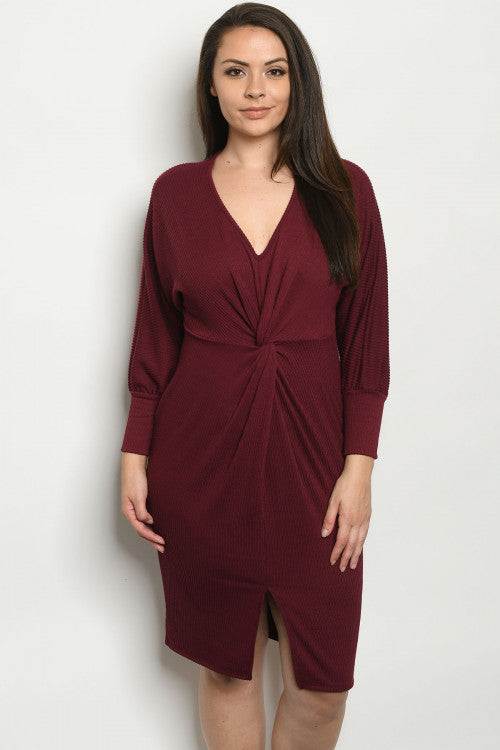 Plus Size Long Sleeve Dress